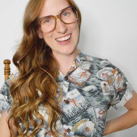 Vintage Accessories - vintage 80s 70s eyeglasses chunky bold frame brown